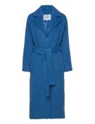 Msgloria Wool Belted Coat Minus Blue