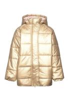 Sgcaroline Foil Puffer Jacket Soft Gallery Gold