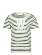 Ace Big Logo & Badge T-Shirt Double A By Wood Wood Green