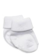 Cotton Socks - Anti-Slip Melton White