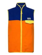 Color-Blocked Brushed Fleece Vest Polo Ralph Lauren Orange