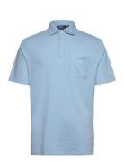 Classic Fit Cotton-Linen Polo Shirt Polo Ralph Lauren Blue