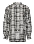 Relaxed Fit Plaid Linen Shirt Polo Ralph Lauren Black