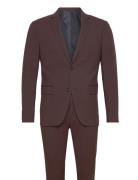 Plain Mens Suit - Normal Lenght Lindbergh Burgundy