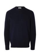 Slhrai Ls Knit Crew Neck W Selected Homme Navy