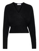 Mohair Cross-Over Sweater Cathrine Hammel Black