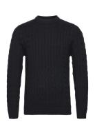 Slhryan Structure Crew Neck W Selected Homme Black