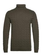 Slhryan Structure Roll Neck W Selected Homme Khaki