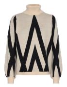 Objray L/S Knit Rollneck Pullover Noos Object Cream