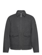 Casual Wool Jacket Tom Tailor Grey