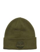 Tonal 3D Embroidery Beanie Timberland Khaki