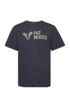Fm Logo Organic Tee Fat Moose Navy