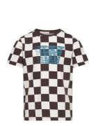 Ola Junior Checkered T-Shirt Wood Wood Patterned