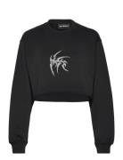 Relaxed Cropped Crewneck HAN Kjøbenhavn Black