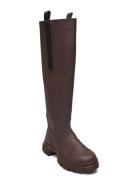 Recycled Rubber Country Boot Ganni Burgundy