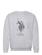 Uspa Sweat O Neck Frejlev Men U.S. Polo Assn. Grey