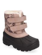 Thy Thermo Pac Boot Print Wheat Pink