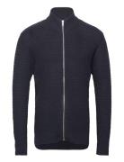 Zip Structure Cardigan Lindbergh Navy