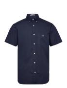 Reg Poplin Ss Shirt GANT Navy