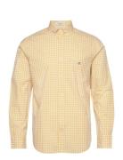 Reg Classic Poplin Gingham Shirt GANT Yellow
