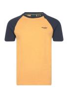 Essential Logo Baseball Tshirt Superdry Yellow