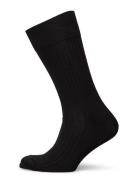 Black Ribbed Socks AN IVY Black