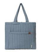 Quilted Tote Bag - Chambray Blue Spruce Fabelab Blue