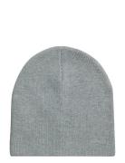 Knitted Logo Beanie Hat Superdry Grey