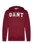 Gant Logo Sweat Hoodie GANT Burgundy