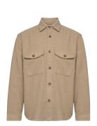 Slhmason-Bax Check Overshirt Ls W Selected Homme Beige