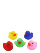 Bathtoys, Rainbow Ducks, 5-Pack Rätt Start Patterned