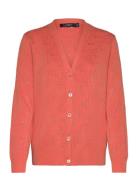 Monogram Jacquard Cardigan Lauren Ralph Lauren Orange