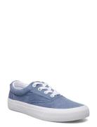 Keaton Washed Canvas Trainer Polo Ralph Lauren Blue