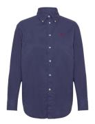 Over Fit Cotton Twill Shirt Polo Ralph Lauren Blue