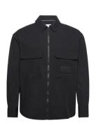 Premium Essentials Zip Overshirt Calvin Klein Jeans Black