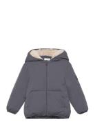 Cotton Quilted Jacket Mango Grey