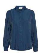 Crnola Long Sleeve Shirt Cream Blue
