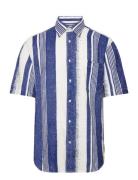 Hand Painted Stripe Shirt S/S Tommy Hilfiger Blue
