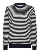 Eco Wool Stripe Kasey Sweater Mads Nørgaard Blue