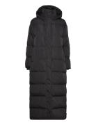 Maxi Hooded Puffer Coat Superdry Black