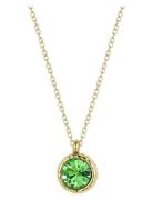 Imperia Necklace Green/Gold Bud To Rose Green