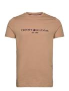 Tommy Logo Tee Tommy Hilfiger Beige