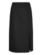 Annali Midi Skirt A-View Black