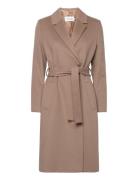 Essential Wool Wrap Coat Calvin Klein Beige