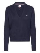 Tjw Essential Vneck Sweater Tommy Jeans Navy