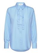 Rwsebony Shirt W/Ruffles Rosemunde Blue