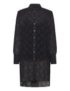 Monogram Glitter Flock Tunic Karl Lagerfeld Black