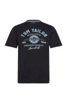 Logo Tee Tom Tailor Black
