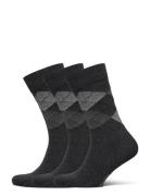 True Ankle Argyle Amanda Christensen Black