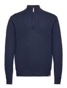 Greyson Half-Zip Merino Knit Les Deux Navy